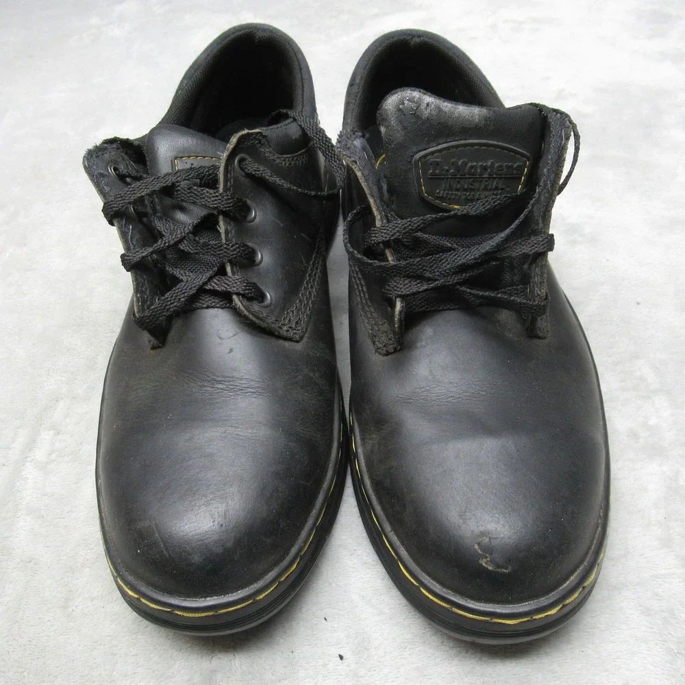 Dr Martens‎ Industrial Boots Unisex M9 W10 Black Steel Toe Slip Resistant Work